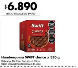 Disco Swift hamburguesa clásica oferta