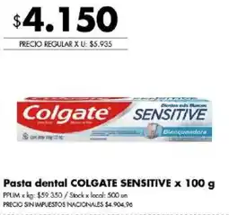 Disco Colgate pasta dental sensitive oferta