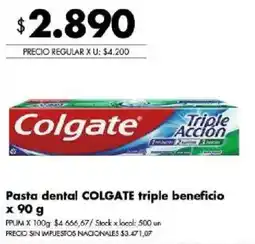 Disco Colgate pasta dental triple accion oferta