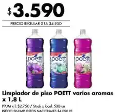 Disco Poett limpiador de piso varios aromas oferta