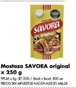 Disco Savora mostaza original oferta