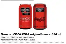 Disco Coca cola gaseosa original/zero oferta