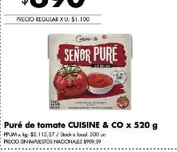 Disco Cuisine & Co puré de tomate oferta