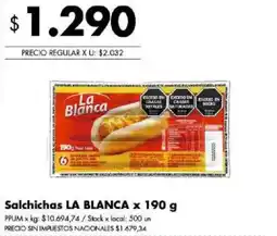 Disco La blanca salchichas oferta