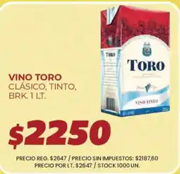 Supermercados Vea Toro vino tinto clásico oferta