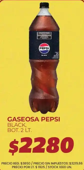 Pepsi gaseosa black