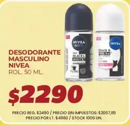Supermercados Vea Nivea desodorante masculino oferta