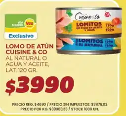 Supermercados Vea Cuisine & Co lomo de atún oferta