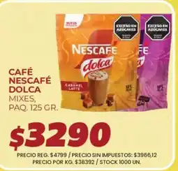 Supermercados Vea Nescafe cafe dolca mixes oferta