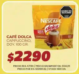 Supermercados Vea Nescafe cafe dolca cappuccino oferta