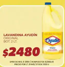 Supermercados Vea Ayudín lavandina original oferta