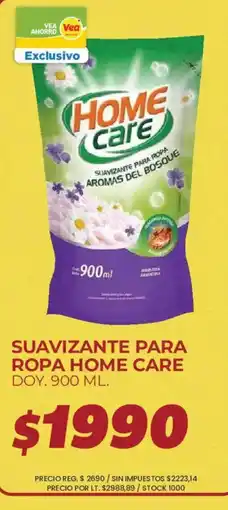 Supermercados Vea Home care suavizante para ropa aromas del bosque oferta