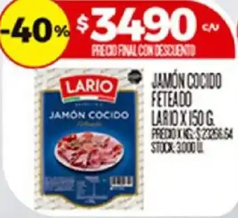 Lario jamón cocido feteado