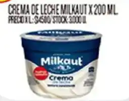 Supermercados DIA Milkaut crema de leche oferta