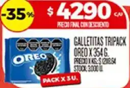 Supermercados DIA Oreo galletitas tripack oferta