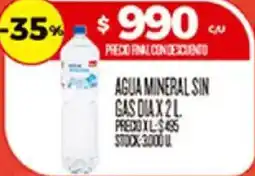 Supermercados DIA Agua mineral sin gas dia oferta