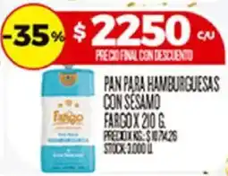 Supermercados DIA Fargo pan para hamburguesas con sesamo oferta