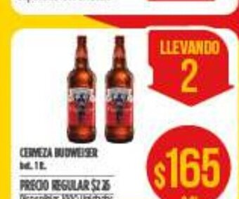Supermercados Vea Cerveza Budweiser oferta
