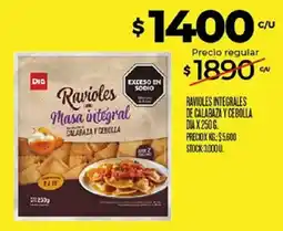 Supermercados DIA Dia ravioles masa integral oferta