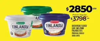 Finlandia queso untable clásico/ light / más liviano