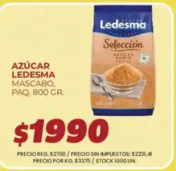 Supermercados Vea Ledesma azúcar mascabo oferta