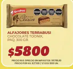 Supermercados Vea Terrabusi alfajores clásico oferta