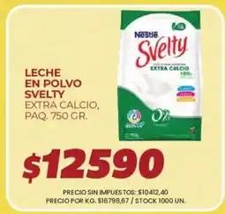 Supermercados Vea Nestle leche en polvo svelty extra calcio oferta