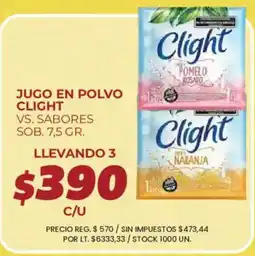 Supermercados Vea Clight jugo en polvo oferta