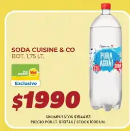 Supermercados Vea Soda cuisine & co oferta