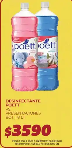 Supermercados Vea Poett desinfectante oferta