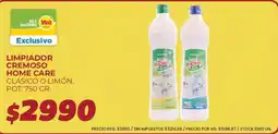 Supermercados Vea Home care limpiador cremoso clásico o limón oferta