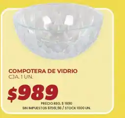 Supermercados Vea Compotera de vidrio oferta