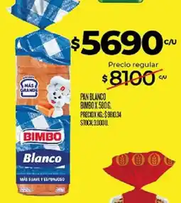 Supermercados DIA Bimbo pan blanco oferta