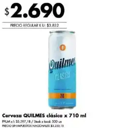 Disco Quilmes cerveza clásica oferta