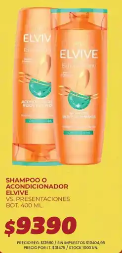 Supermercados Vea Elvive shampoo o acondicionador rizos definidos oferta