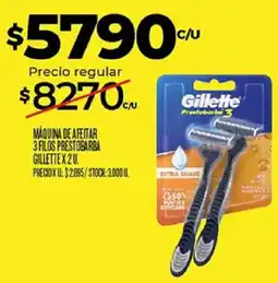 Supermercados DIA Gillette maquina de afeitar 3 filos prestobarba oferta
