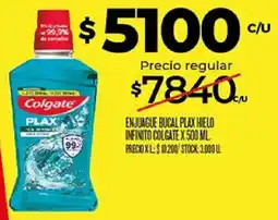 Supermercados DIA Colgate enjuague bucal plax hielo infinito oferta