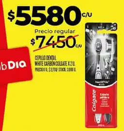 Supermercados DIA Colgate cepillo dental white carbon oferta