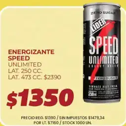 Supermercados Vea Lider energizante speed unlimited oferta