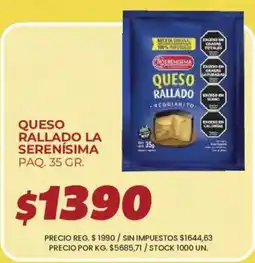 Supermercados Vea La serenisima queso rallado oferta
