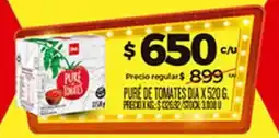 Supermercados DIA Dia puré de tomates oferta
