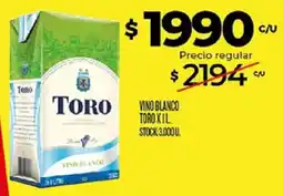 Supermercados DIA Toro vino blanco oferta