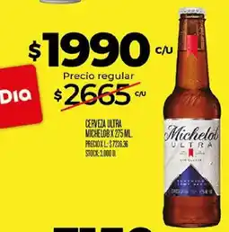 Supermercados DIA Michelob ultra oferta