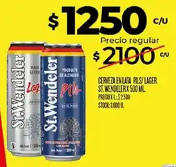Supermercados DIA St.wendeler cerveza en lata pils/lager oferta