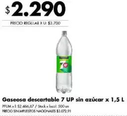 Disco 7 up gaseosa descartable sin azúcar oferta