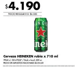 Disco Heineken cerveza rubia oferta