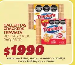 Supermercados Vea Traviata galletitas crackers kesitas o rex oferta