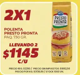 Supermercados Vea Presto pronta polenta presto pronta oferta