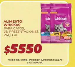 Supermercados Vea Whiskas alimento para gatos oferta