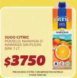Supermercados Vea Citric jugo de naranja oferta